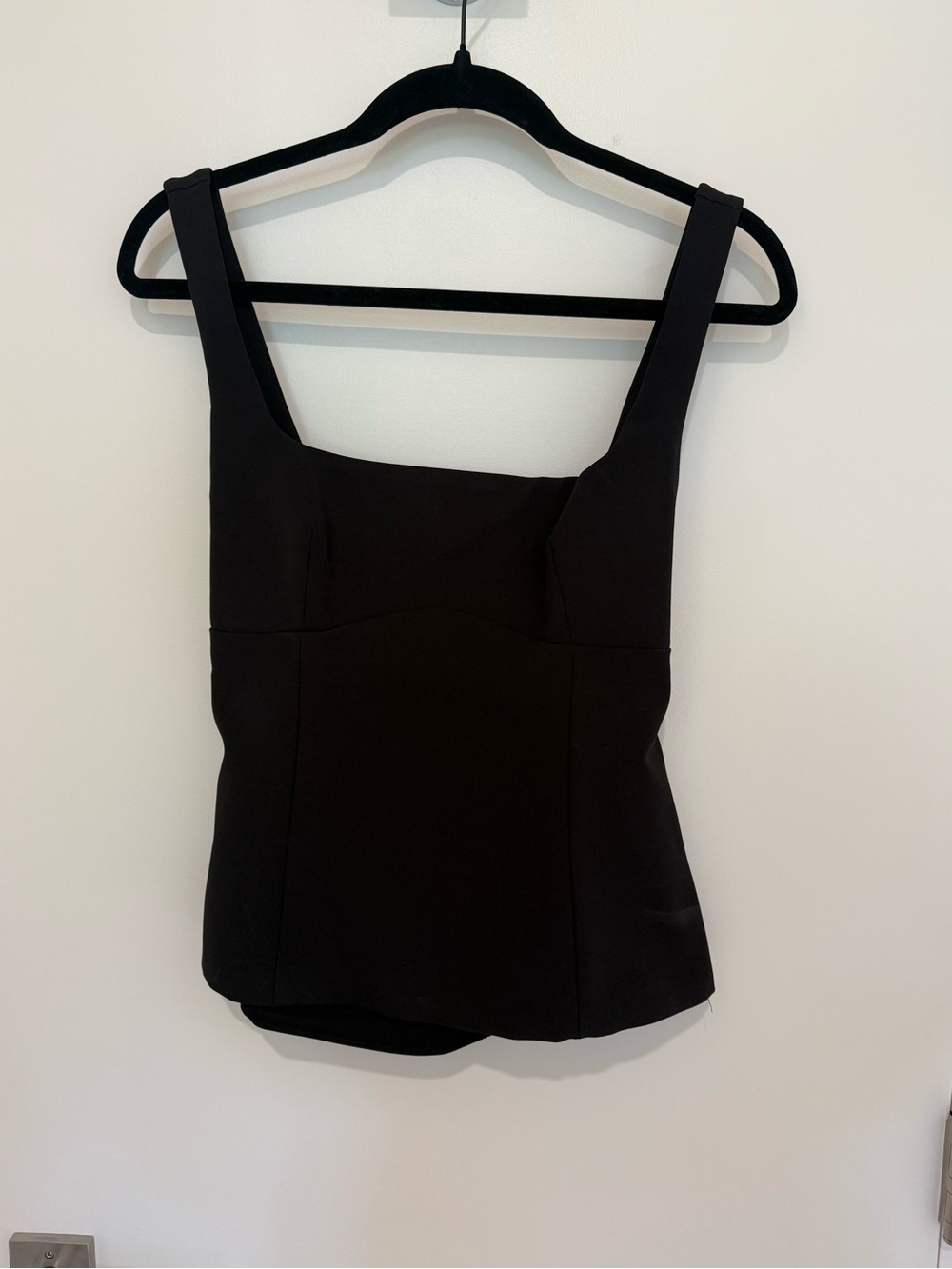 Zara Black Square-Strap Camisole w Bow